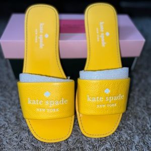 Kate Spade pebble leather slippers